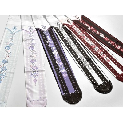 Red Maria Iris Alice Tights